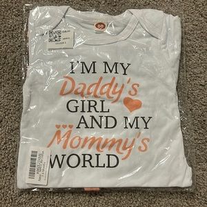 4 pieces floral outfit - I’m my dadday’s girl and my mommy’s world